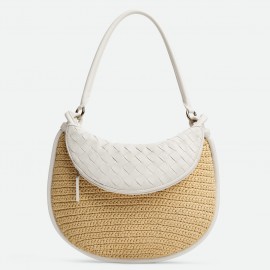 Bottega Veneta Gemelli Medium Bag in Natural Raffia 