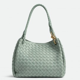 Bottega Veneta Parachute Large Bag in Sauge Intrecciato Lambskin