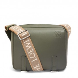 Loewe XS Military Messenger Bag in Green Calfskin 