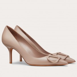 Valentino VLOGO Pumps 80mm In Poudre Calfskin