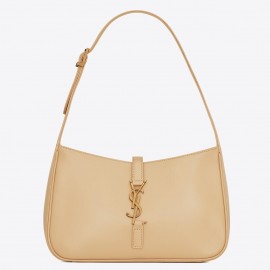 Saint Laurent Le 5 À 7 Hobo Bag in Naturel Smooth Leather