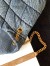 Saint Laurent Puffer Medium Chain Bag In Vintage Denim