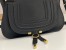 Chloe Marcie Small Double Carry Bag in Black Grained Calfskin
