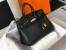 Hermes Birkin 25cm Bag in Black Clemence Leather with GHW