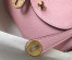 Hermes Lindy Mini Bag in Pink Clemence Leather with GHW